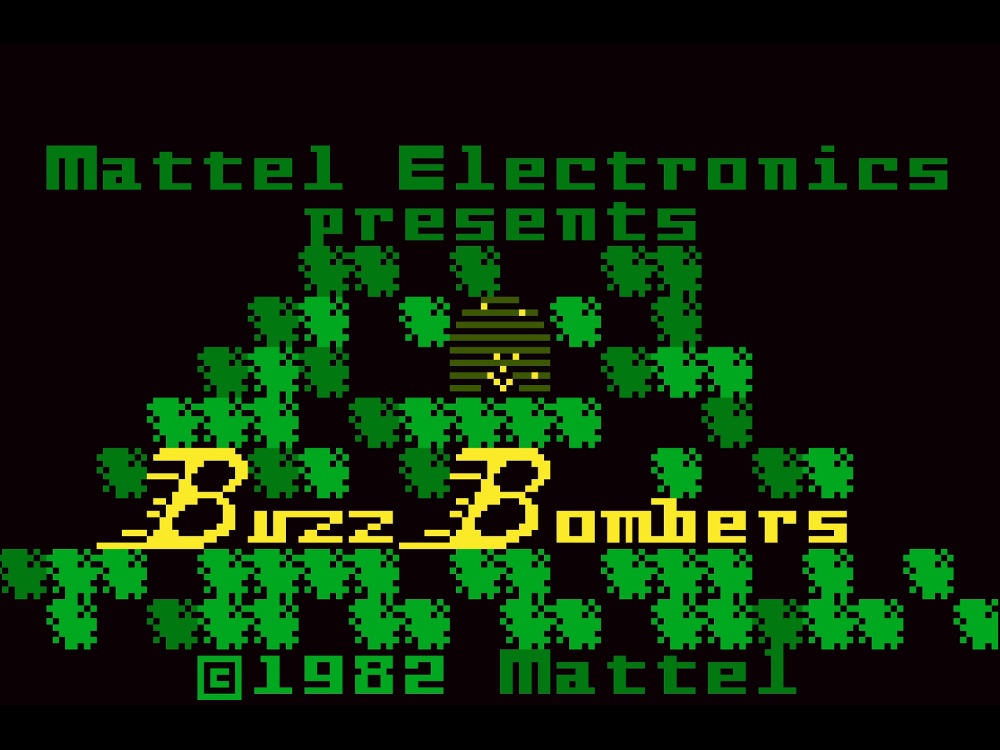 Title Screen of Buzz Bombers for Intellivision